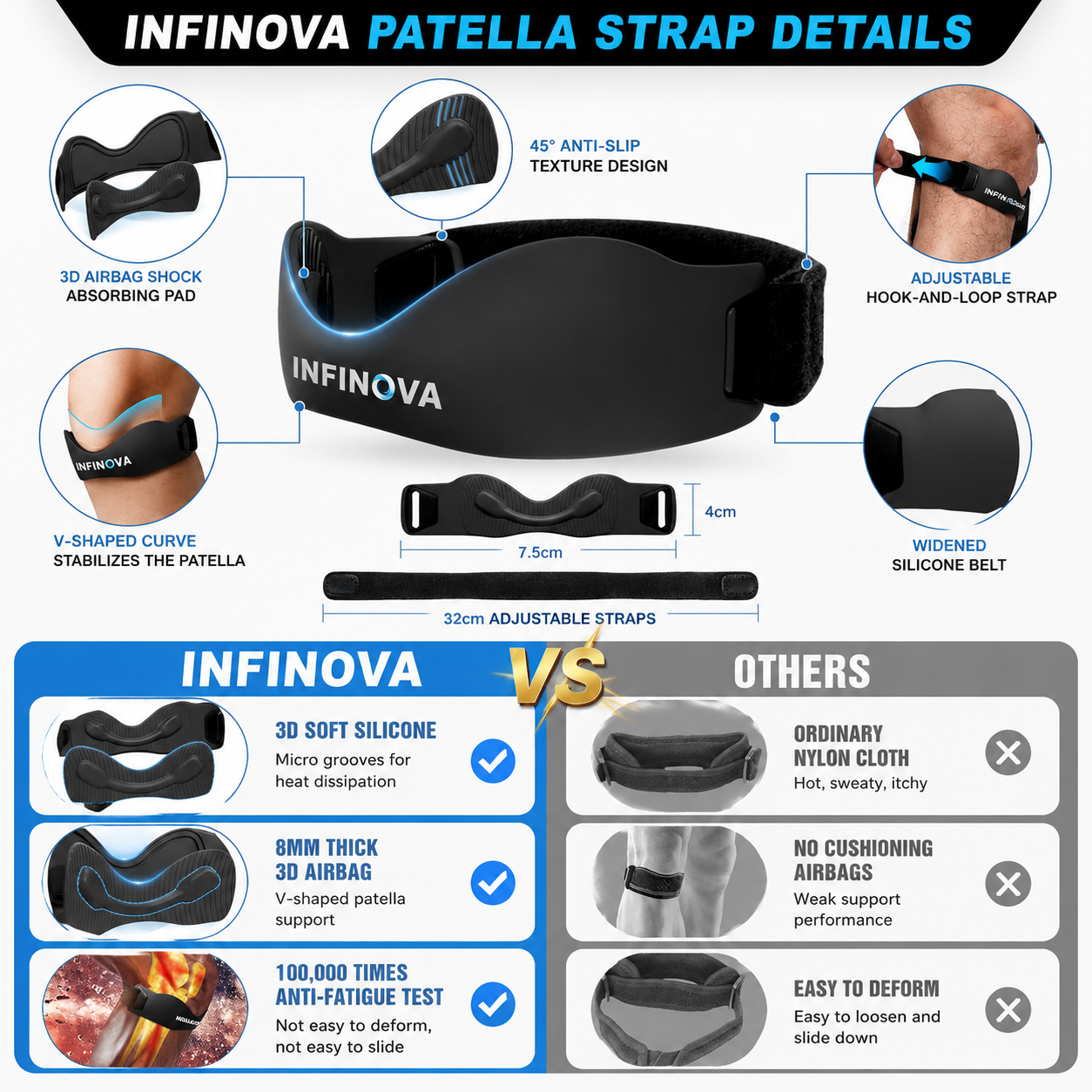INFINOVA Knee Support Strap